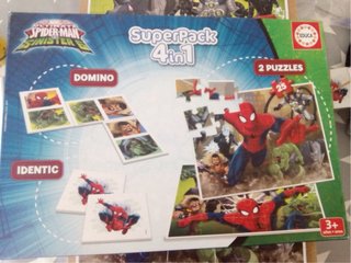 Puzzle Spiderman y Villanos 4 en 1