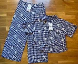 Conjunto Vichy Zara  Pantalón M Camisa XS ancha