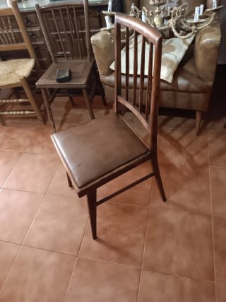 Lote 4 Sedie in Legno Vintage