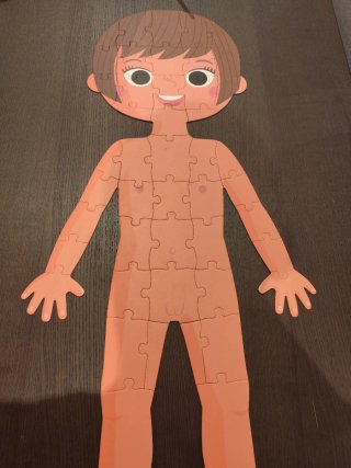 Puzzle Janod El Cuerpo Humano 4 Piezas +5