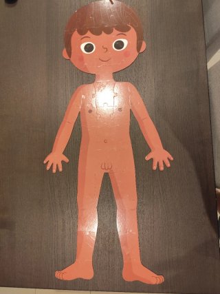 Puzzle Janod El Cuerpo Humano 4 Piezas +5