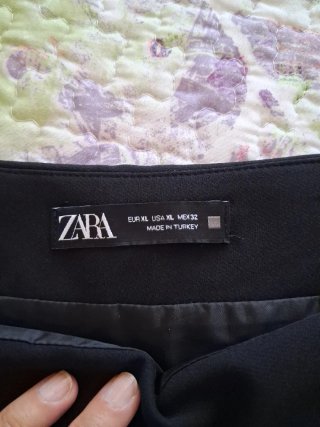 Falda pantalón Zara negra