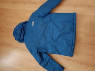 Chaqueta The North Face niño azul y gris
