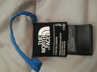 Chaqueta The North Face niño azul y gris