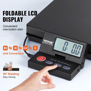 Báscula de Envío Báscula Postal Digital 49.9 kg x 2 g, Paquete AC/DC LCD