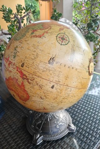Globo terráqueo vintage