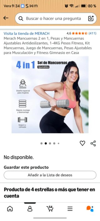 Merach Mancuernas 2 en 1 Ajustables
