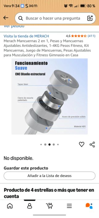 Merach Mancuernas 2 en 1 Ajustables