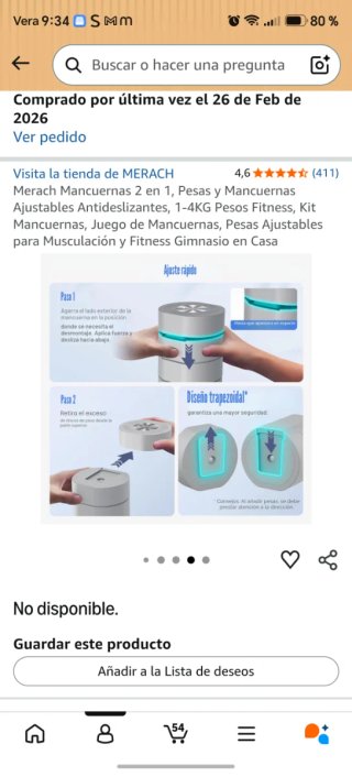 Merach Mancuernas 2 en 1 Ajustables