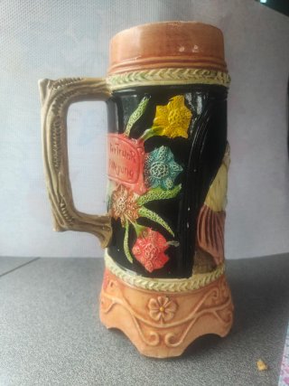 Jarra Cerveza Alemana Decorada
