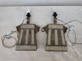 2 Antiche lampade da tavolo moresche