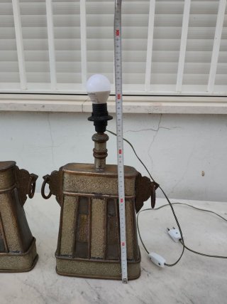 2 Antiche lampade da tavolo moresche