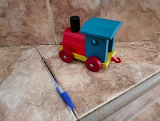 Tren de madera infantil