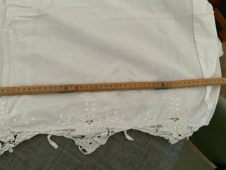 Tela bordada para cortina blanca con diseño floral