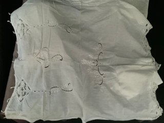 Tela bordada para cortina blanca con diseño floral