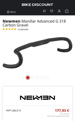 Manillar NEWMEN (cube) Gravel Carbono