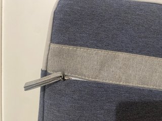 Funda portátil Goodis azul y gris