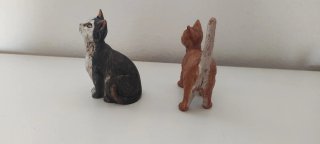 Set 2 gatti Fontanini per presepe