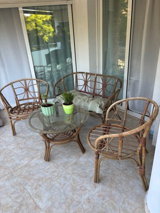 Muebles de ratán para exterior