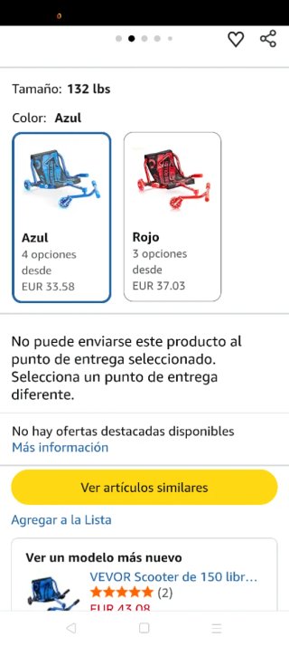 Patineta de 3 ruedas azul