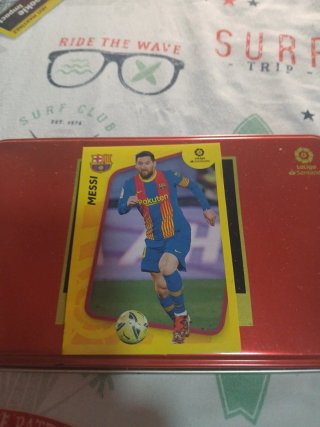 Cromo Messi FC Barcelona LaLiga Santander