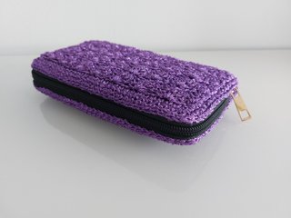 Cartera crochet morado nueva - Bolso Fiesta