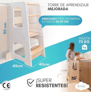 Torre de aprendizaje KYWAI blanca