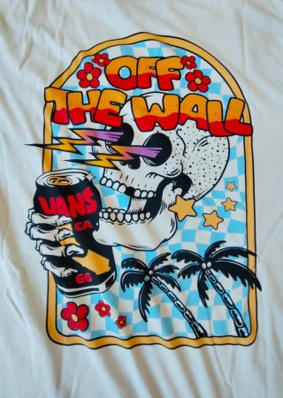 Camiseta Vans Manga Larga Beige