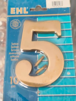 Lote Números Latón EHL 10cm