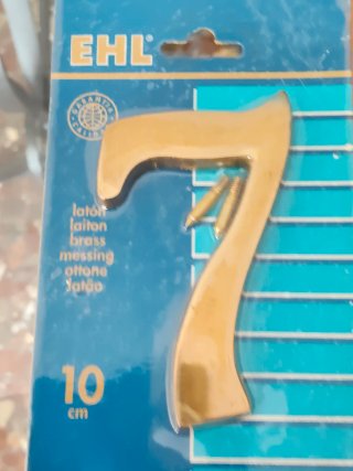 Lote Números Latón EHL 10cm