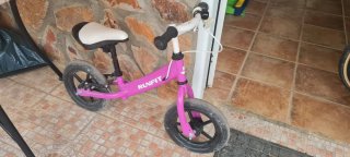 Bicicleta sin pedales RUNFIT rosa