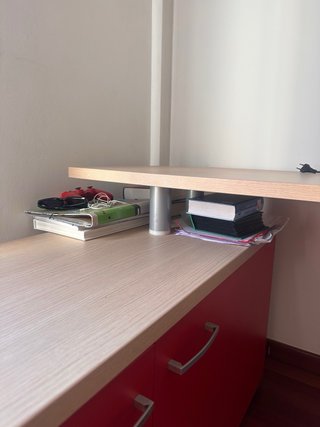 Escritorio modular madera y metal