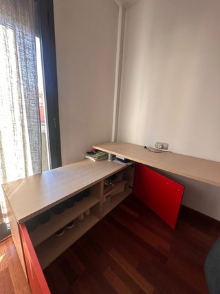 Escritorio modular madera y metal