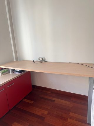 Escritorio modular madera y metal