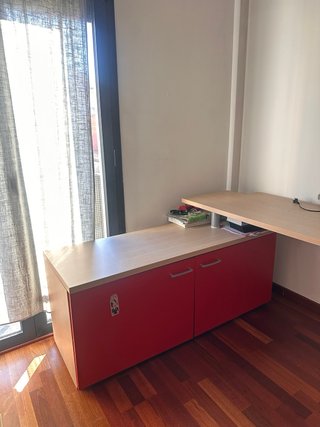 Escritorio modular madera y metal