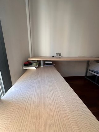 Escritorio modular madera y metal