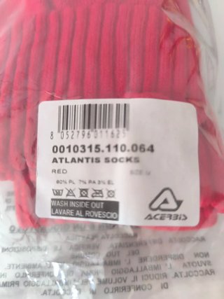 Medias de fútbol ACERBIS Talla única Rojo/Blanco
