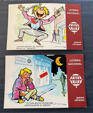 Collezione Cartoline Lotteria Nazionale Nuovi Proverbi
