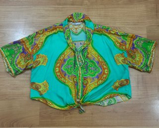 Blusa Zara Estampada Talla XL