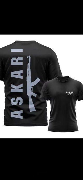 Camiseta Askari Negra Talla M