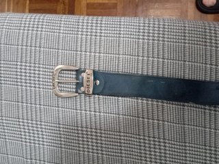 Cinturón de cuero azul Diesel