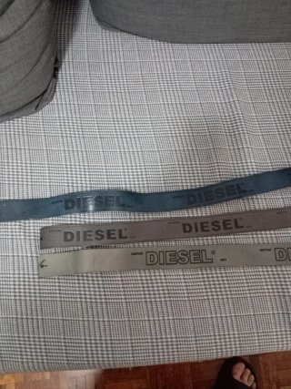 Cinturón de cuero azul Diesel