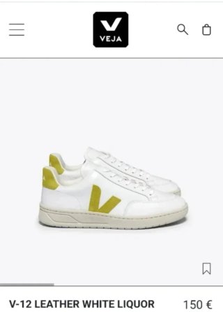 Zapatillas Veja V12 Blanco y Amarillo Talla 41