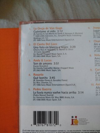 CD La Música Nos Mueve A Todos