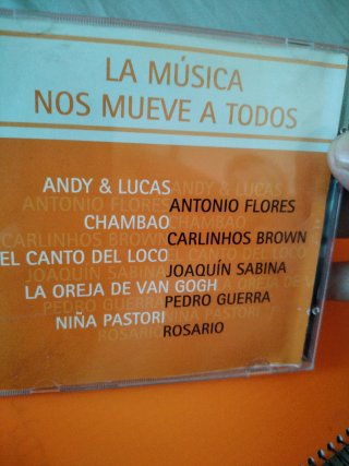 CD La Música Nos Mueve A Todos
