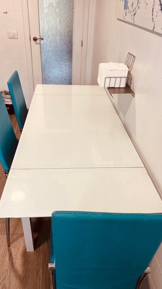 Mesa extensible cocina 4 sillas