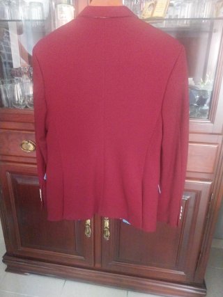 Chaqueta americana granate hombre
