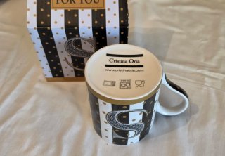 Taza Cristina Oria Letra S Porcelana