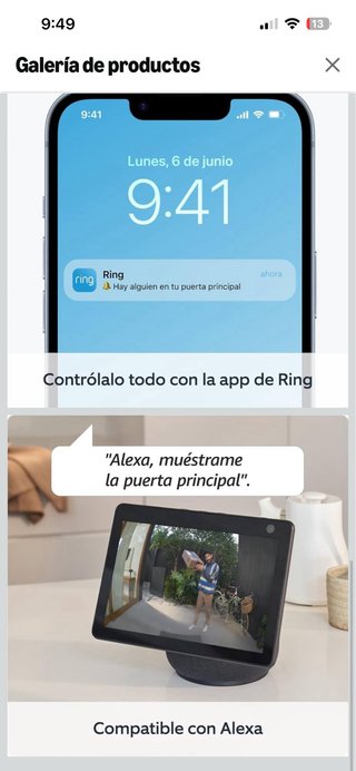Videotimbre Ring con batería recargable