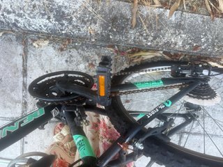 Bicicleta infantil 24 verde e nera